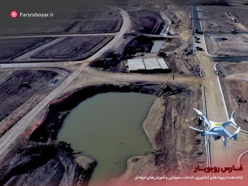 پهپادی در حال پرواز 