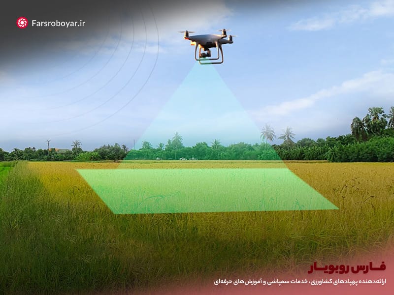 پهپاد DJI در حال نقشه برداری